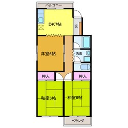 井上マンションの物件間取画像